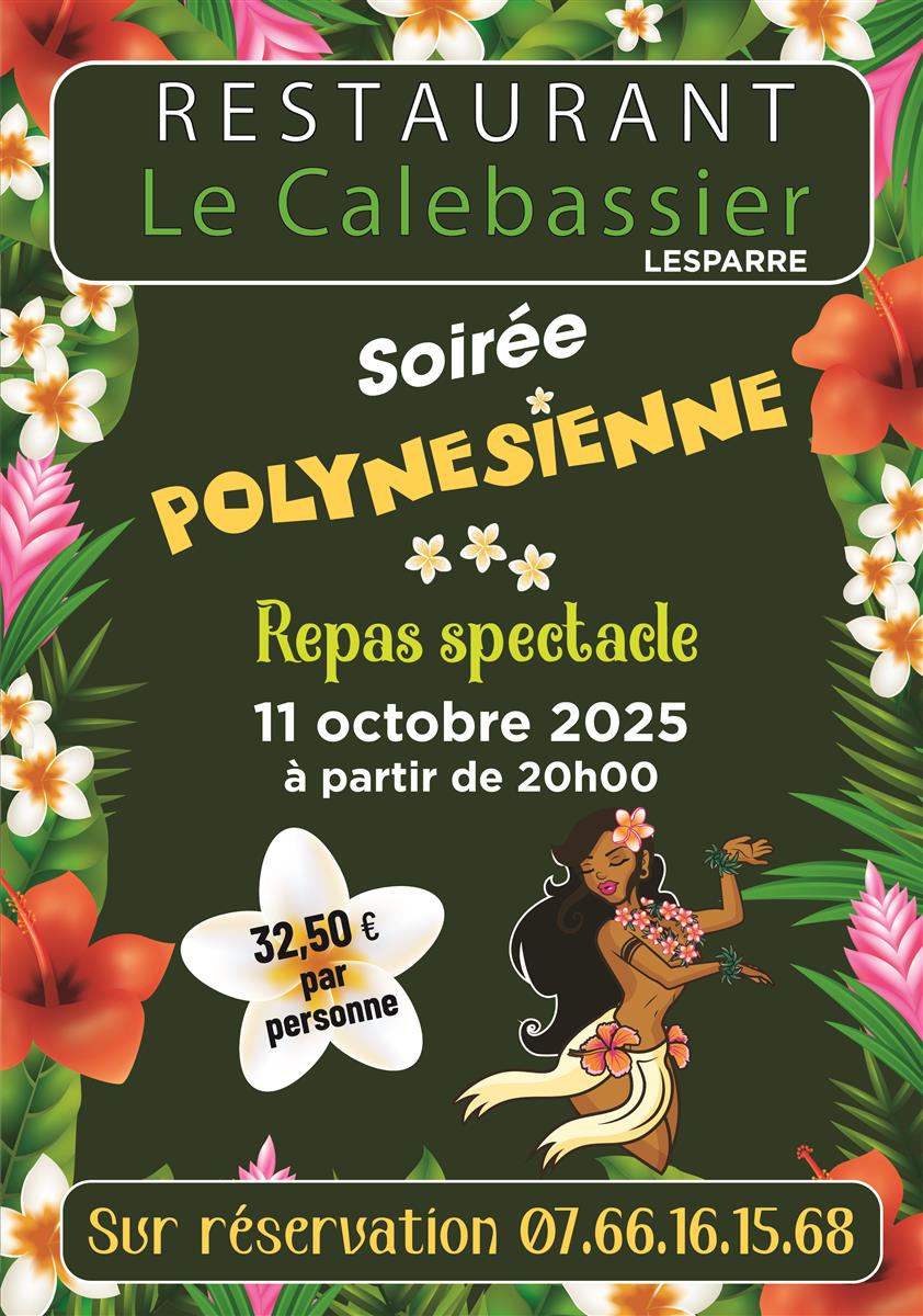 Soirée Tahitienne au Calebassier