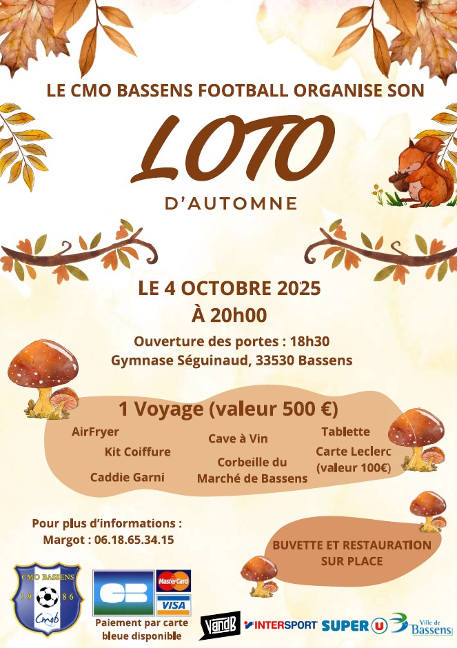 Loto d'automne du CMO Bassens Football le same ...