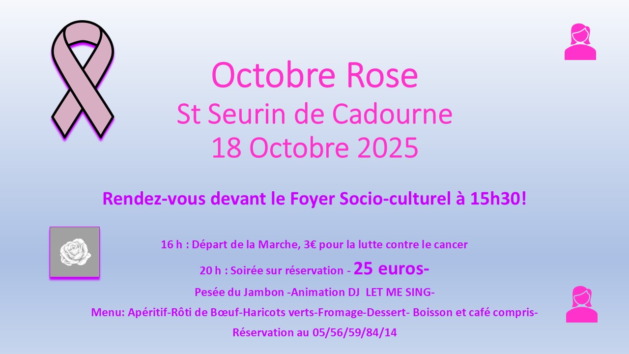 Octobre Rose 2025 à St-Seurin-de-Cadourne