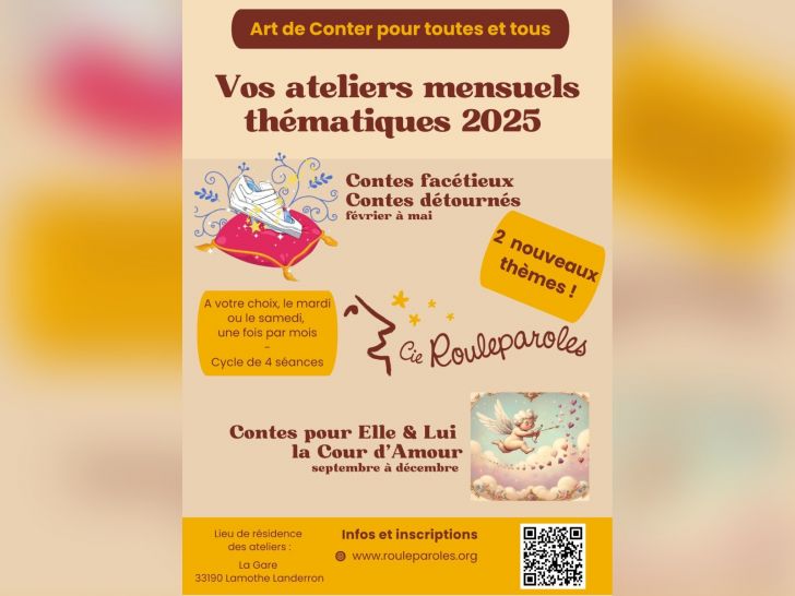 Ateliers mensuels thématiques - Art de Conter