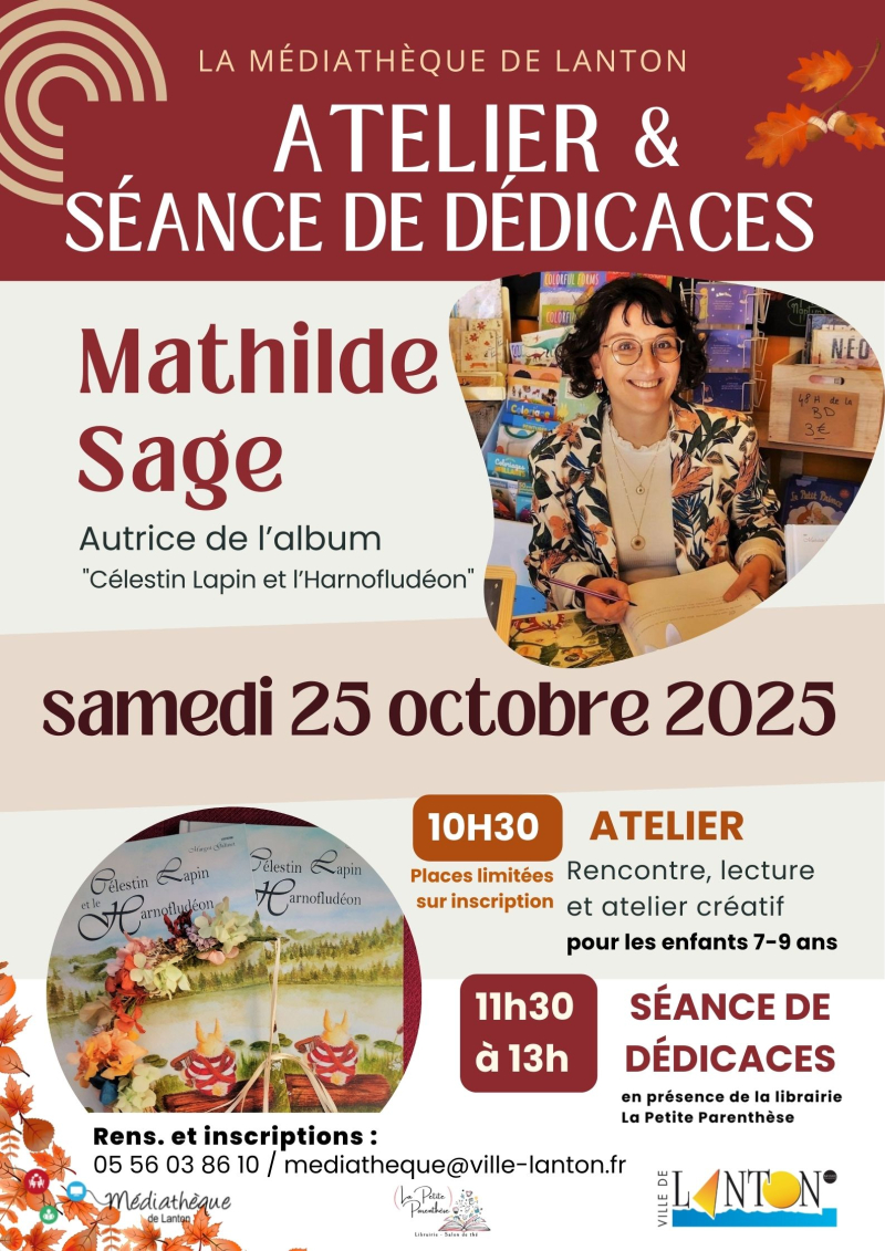 Atelier et séance de dédicaces