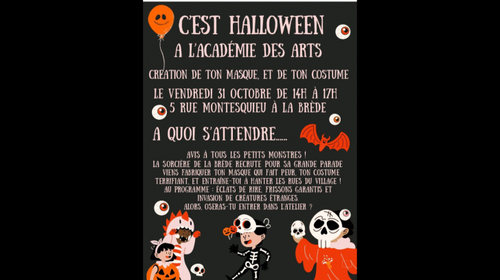 Création masque et costume d'Halloween