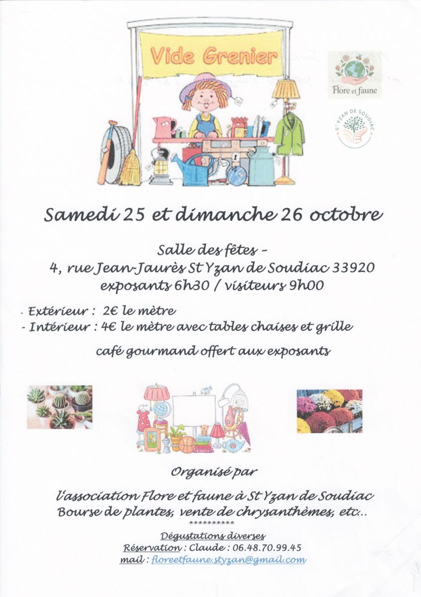 VIDE GRENIER et BOURSE AUX PLANTES
