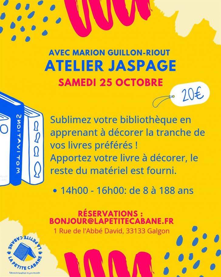 Atelier "jaspage" avec Marion Guillon-Riout à  ...