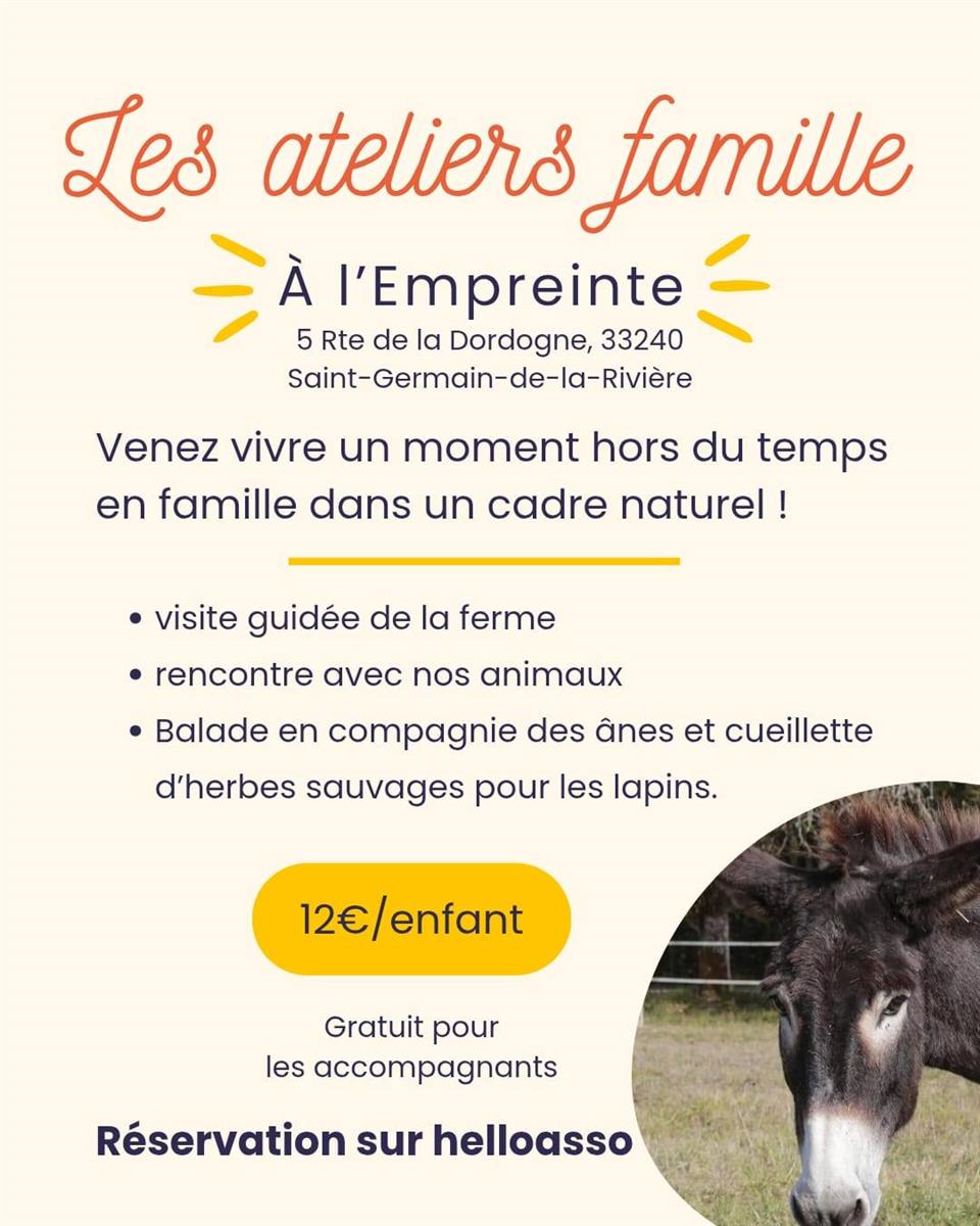 "Les ateliers famille" de la ferme pédagogique ...