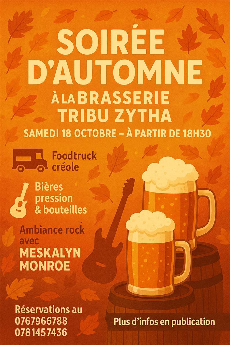 Soirée d'automne à la brasserie Tribu Zytha
