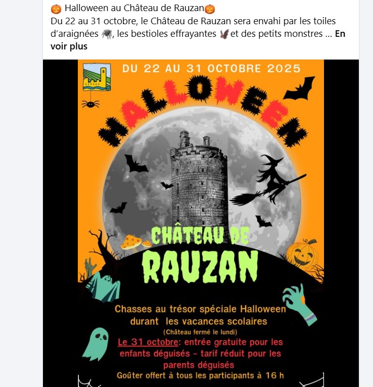 Halloween au Château de Rauzan !