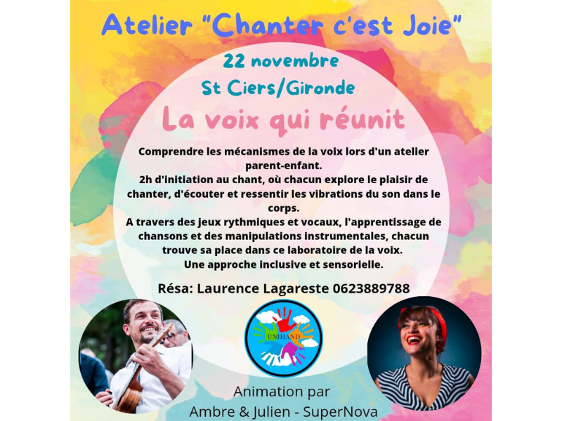 Atelier "Chanter c'est joie"