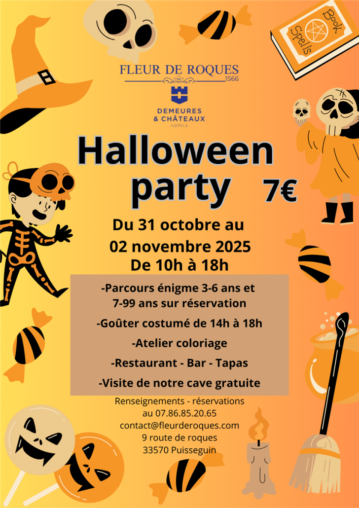 Halloween Party au Château Fleur de Roques