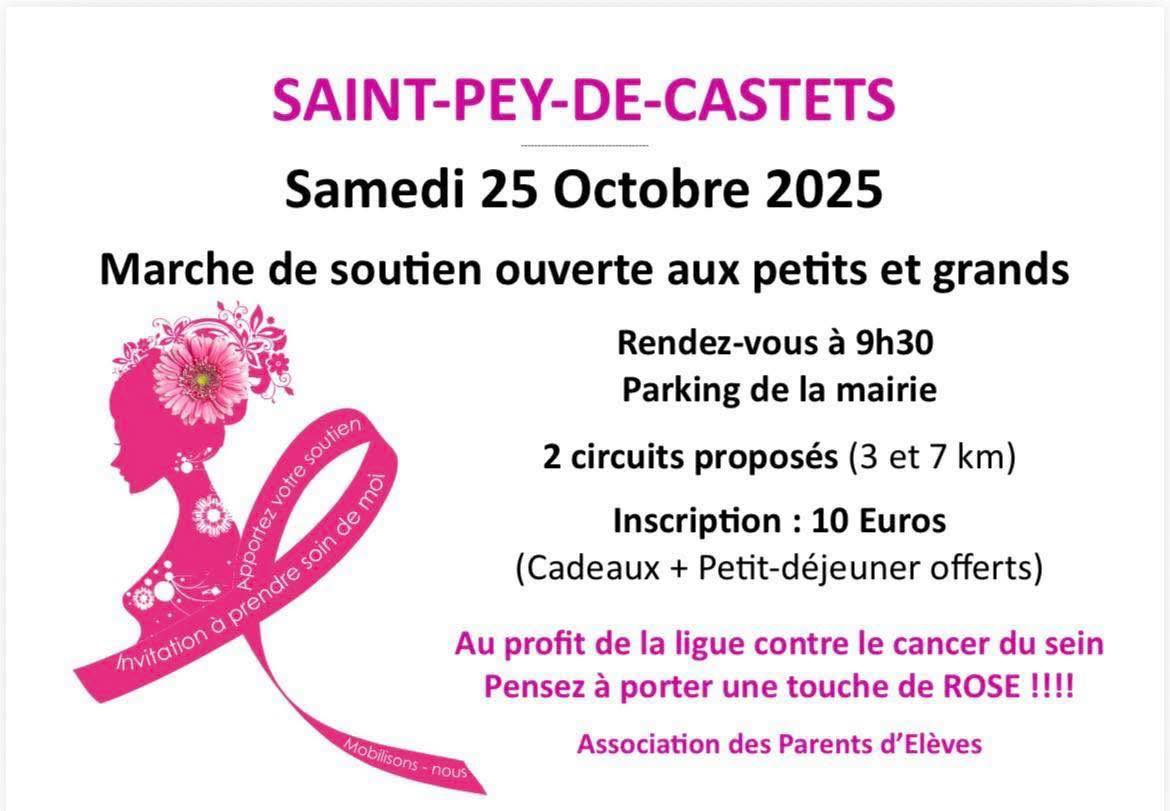 Marche de soutien ouverte aux petits et grands