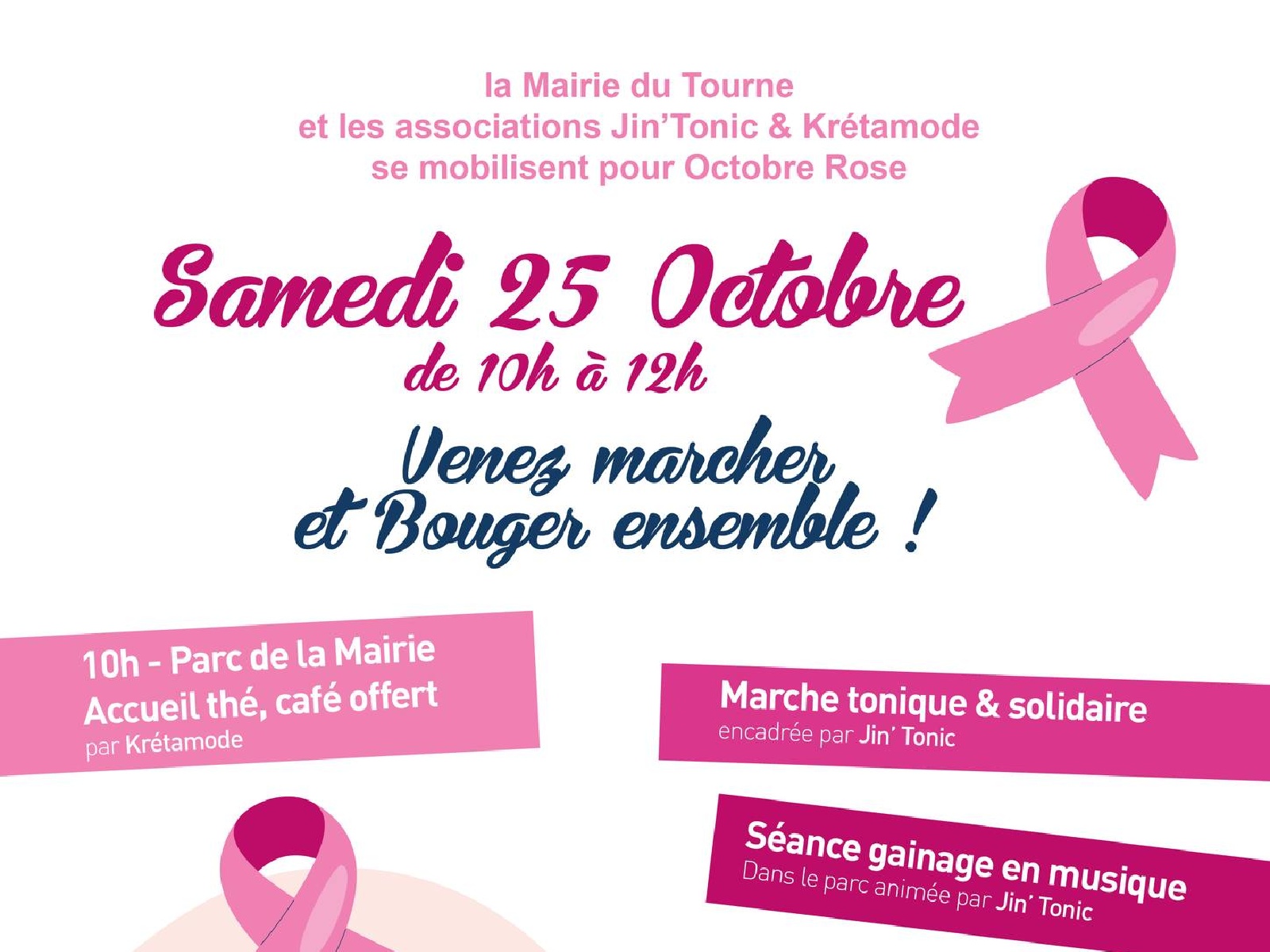 Octobre rose au Tourne