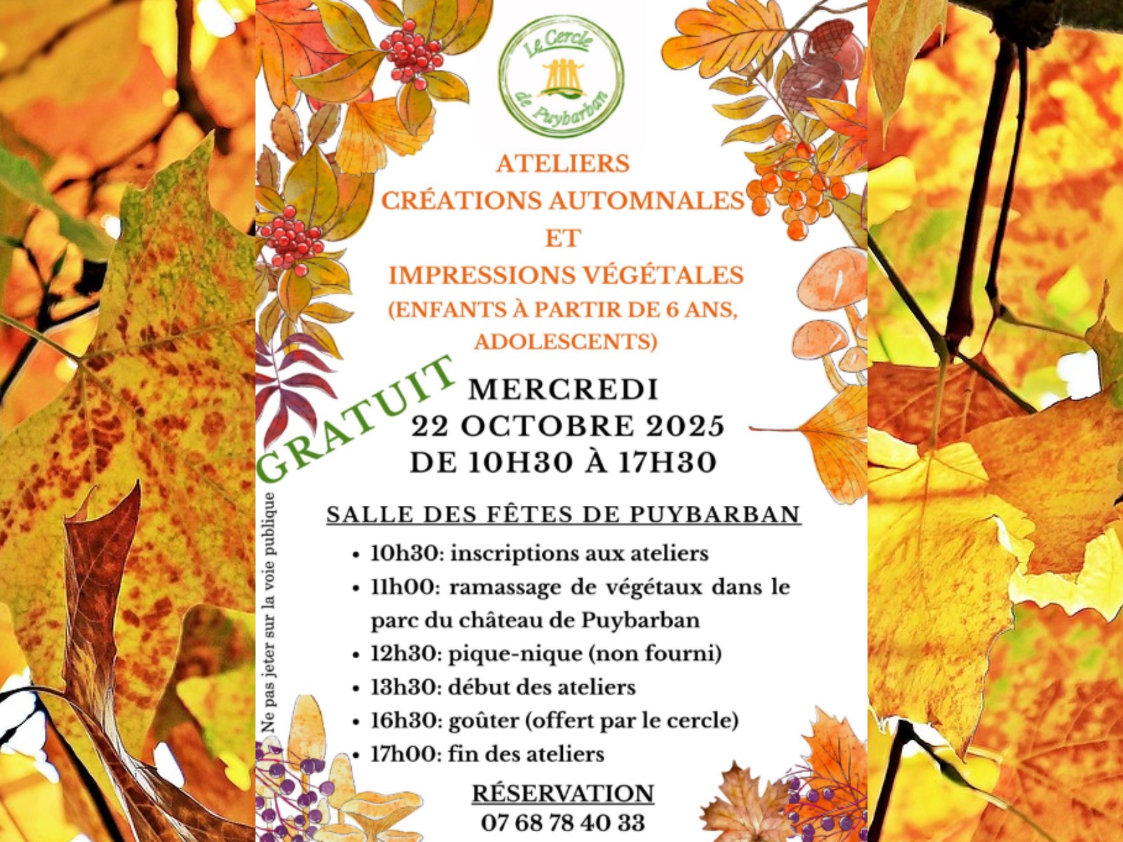 Atelier enfant: Création automnales et impress ...