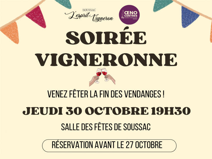 Soirée vigneronne à Soussac