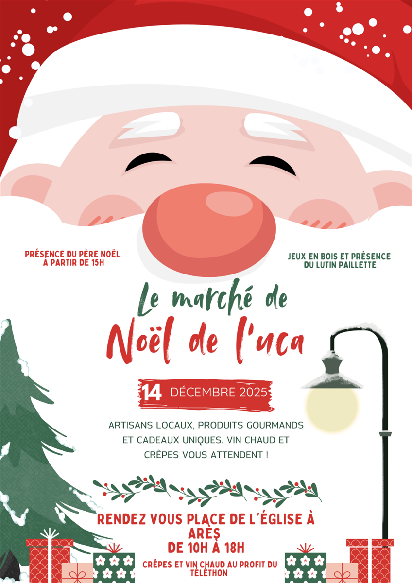 Marché de Noël de l’Union des Commerçants Arésiens