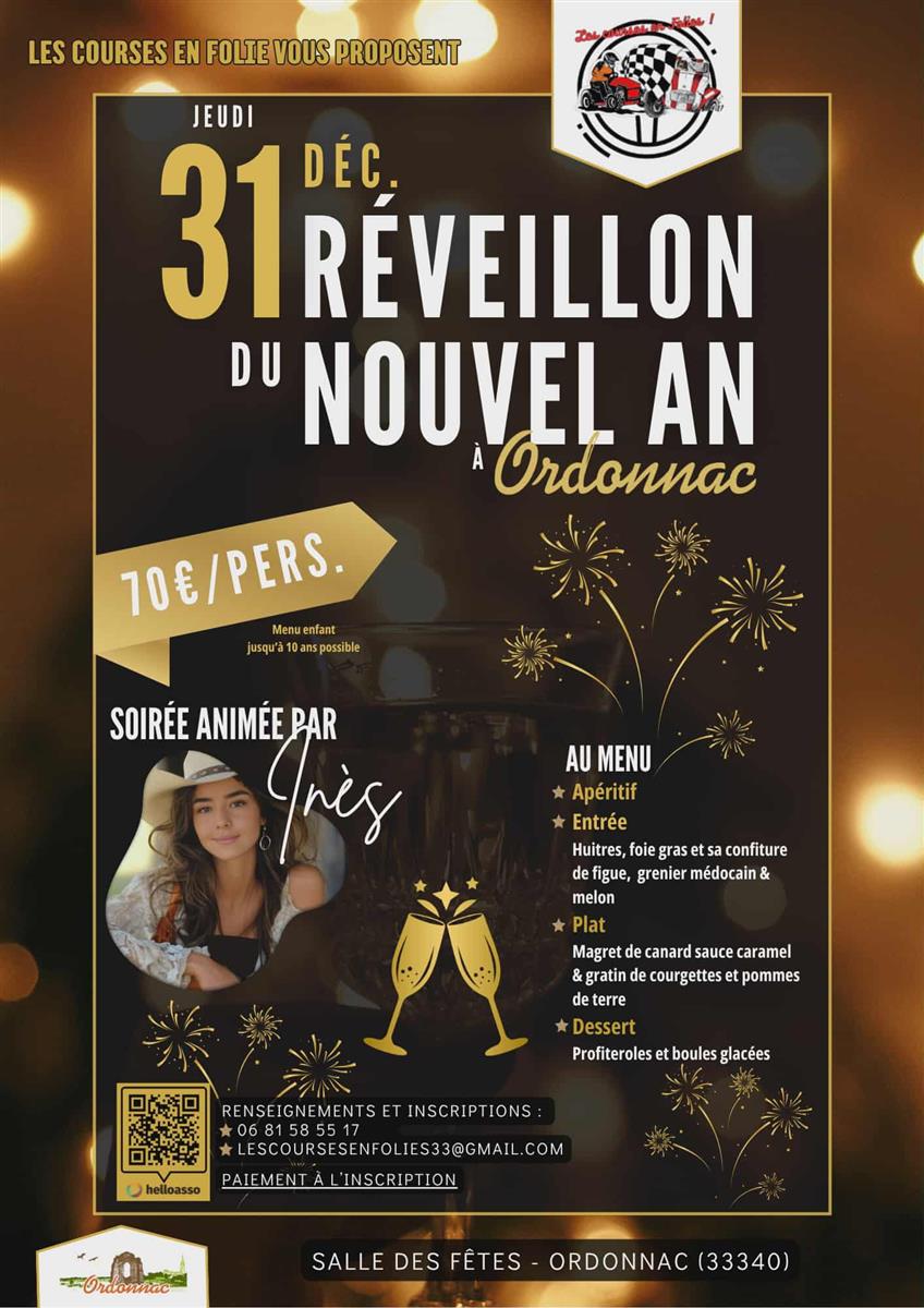 Réveillon de la Saint-Sylvestre 2025 des Cours ...