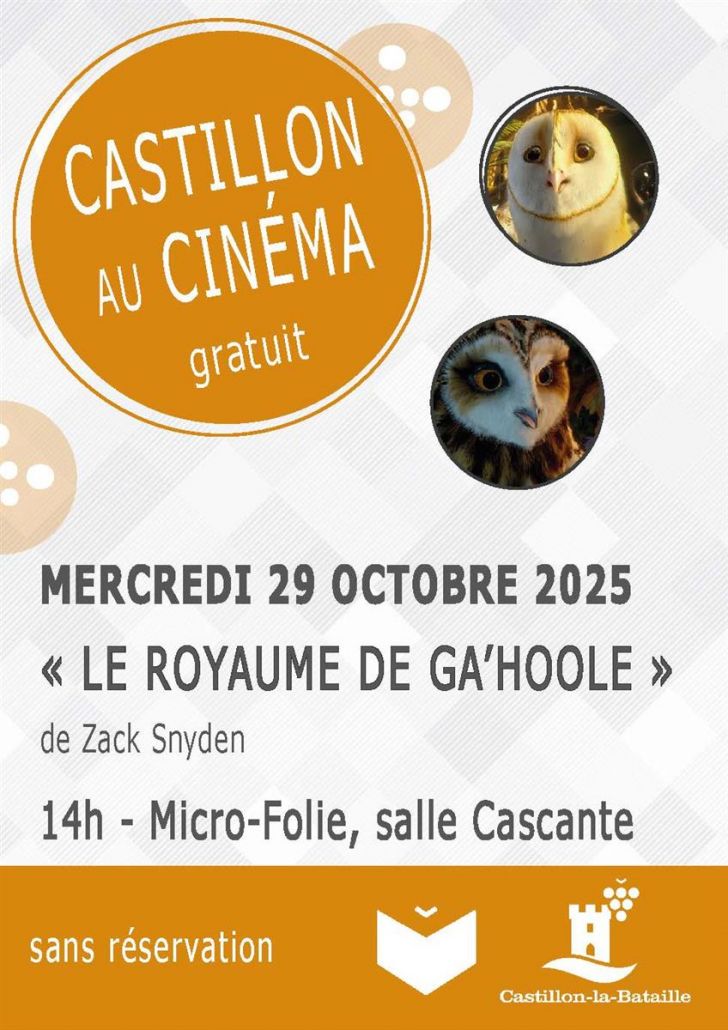 Castillon au cinema : le royaume de Ga'hoole