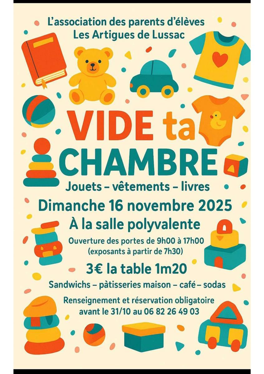 Vide ta chambre aux Artigues de Lussac