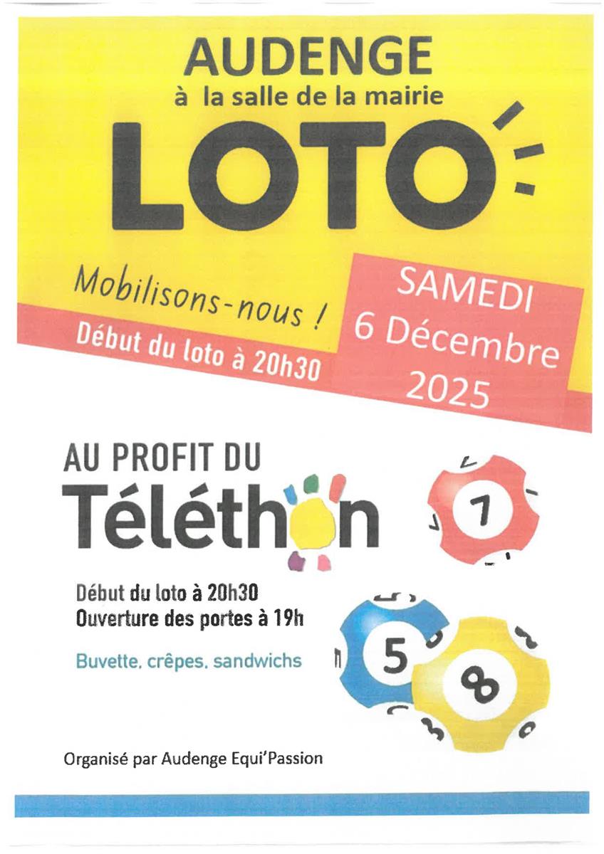 Loto au profit du téléthon