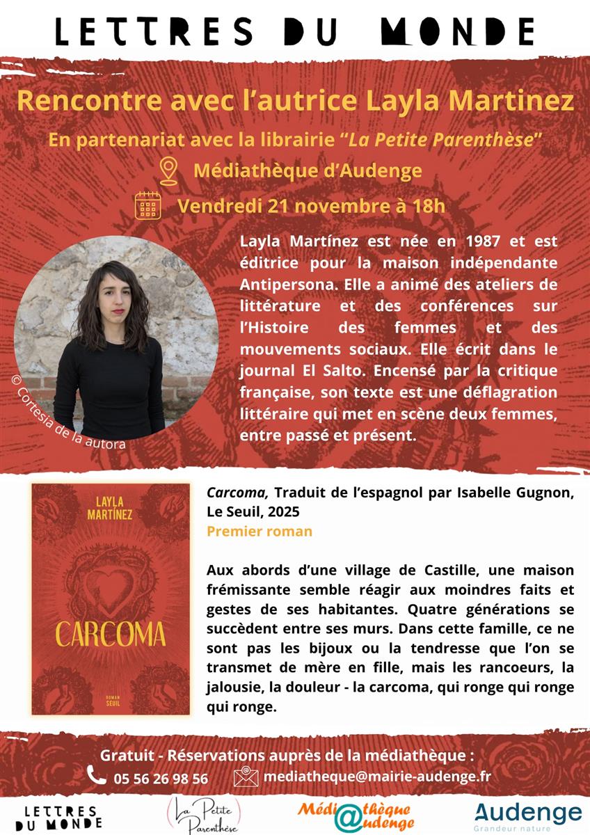 Lettres du monde : rencontre avec l'autrice La ...