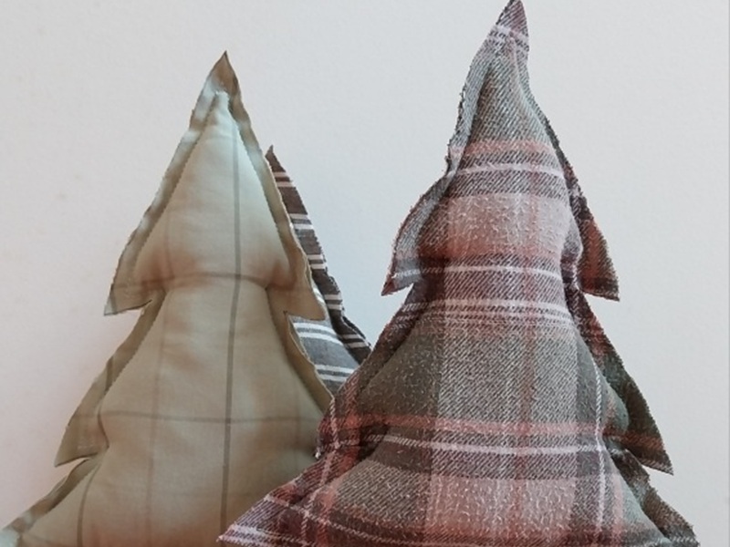 Atelier couture - des sapins en tissu avec Ann ...