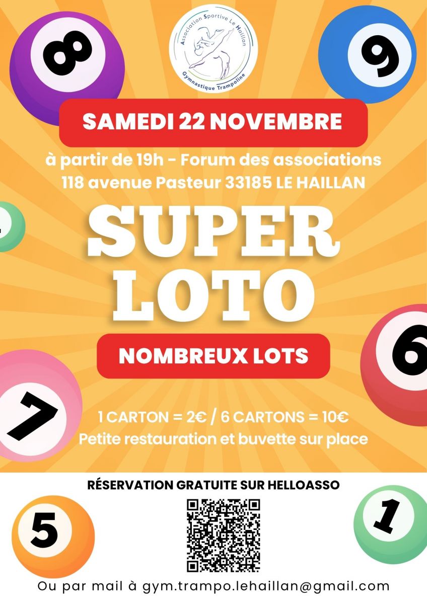 LOTO de l'ASH Gym Trampo