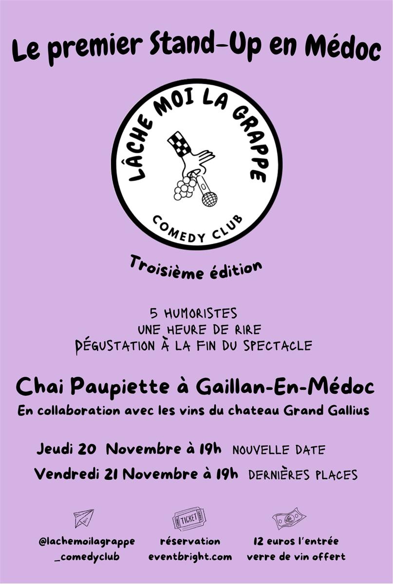 Stand-up en Médoc 3ème édition