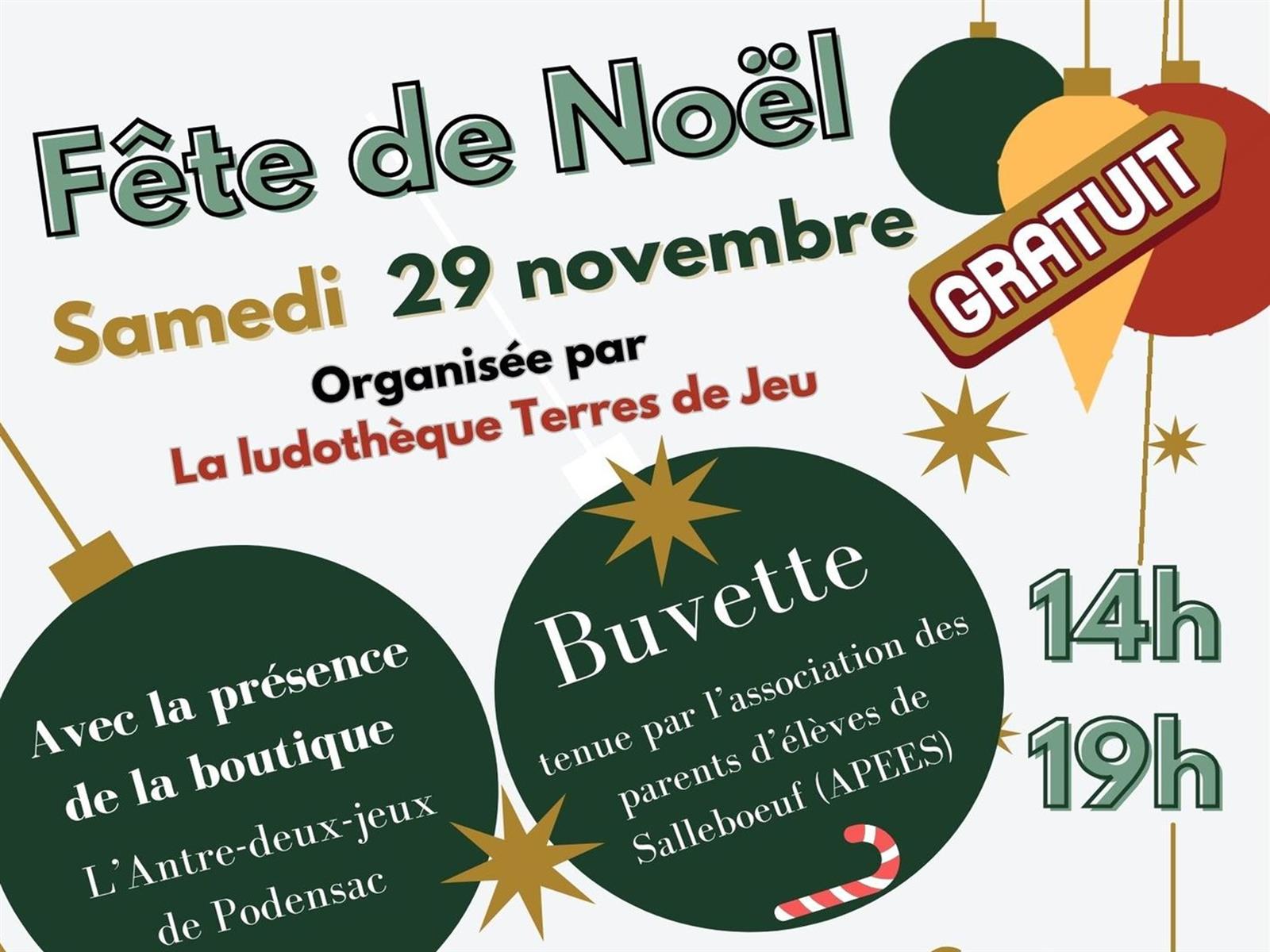 Fête de Noël avec la ludothèque Terres de jeu