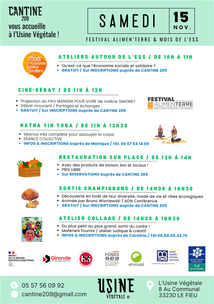 Festival alimenterre et mois de l'ESS