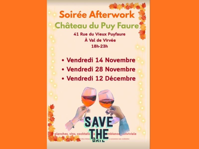 Soirée Afterwork au Chateau du Puy Faure