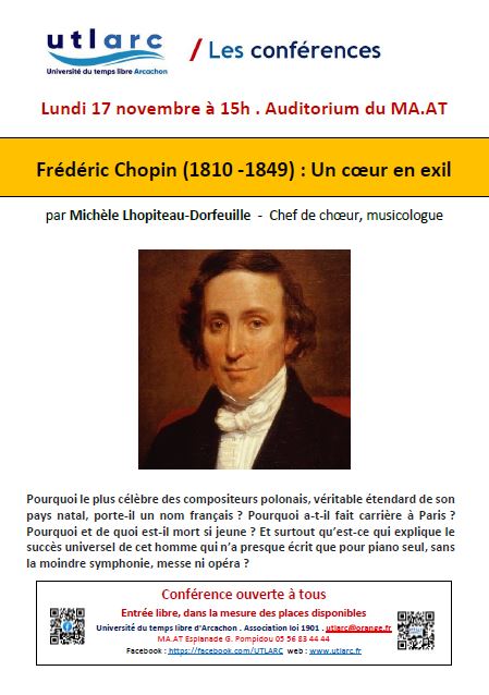 Conférance : Frédéric Chopin (1810 - 1849) : U ...