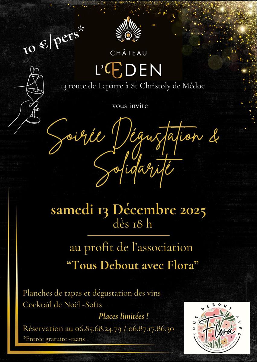 Soirée solidarité et dégustation au Château l'Eden