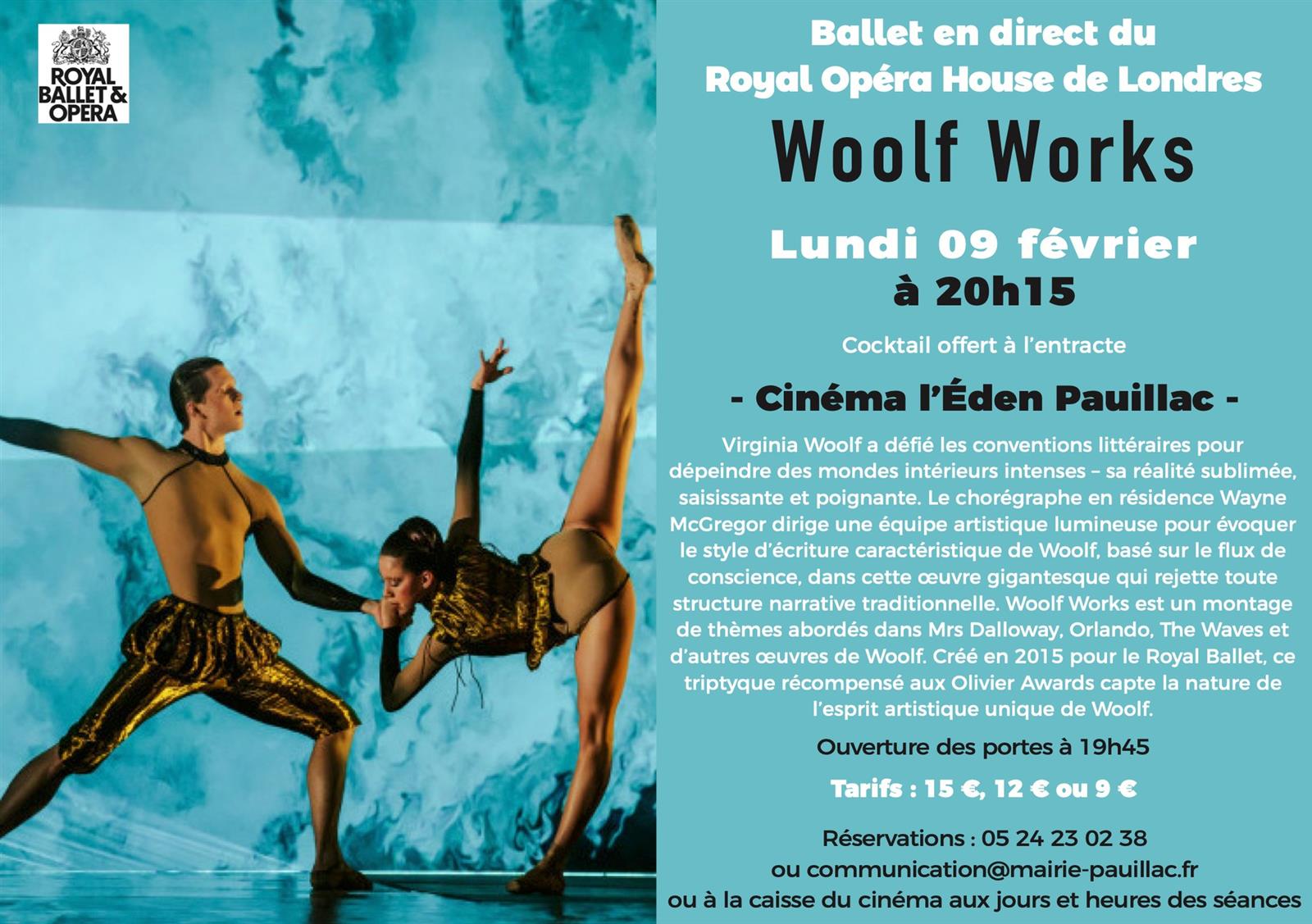 Ciné ballet "Woolf Works"