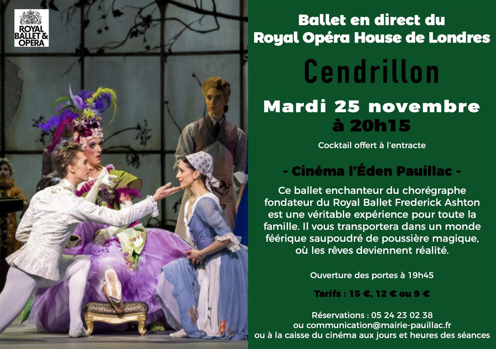 Ciné ballet "Cendrillon"