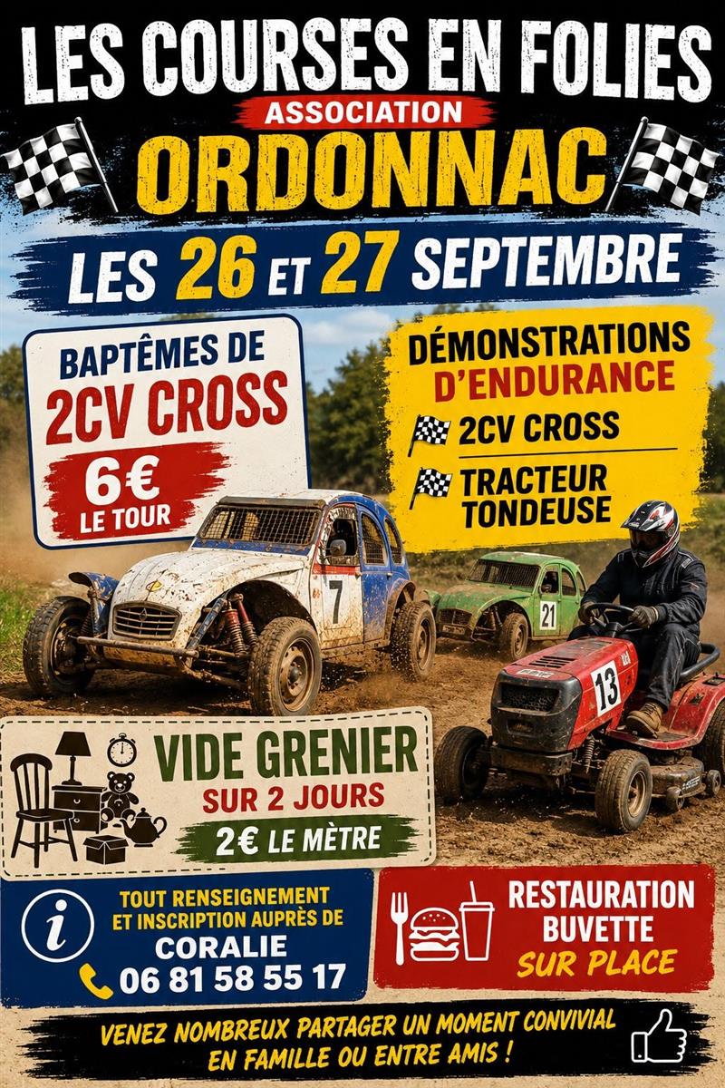 Week-end les Courses en folies à Ordonnac