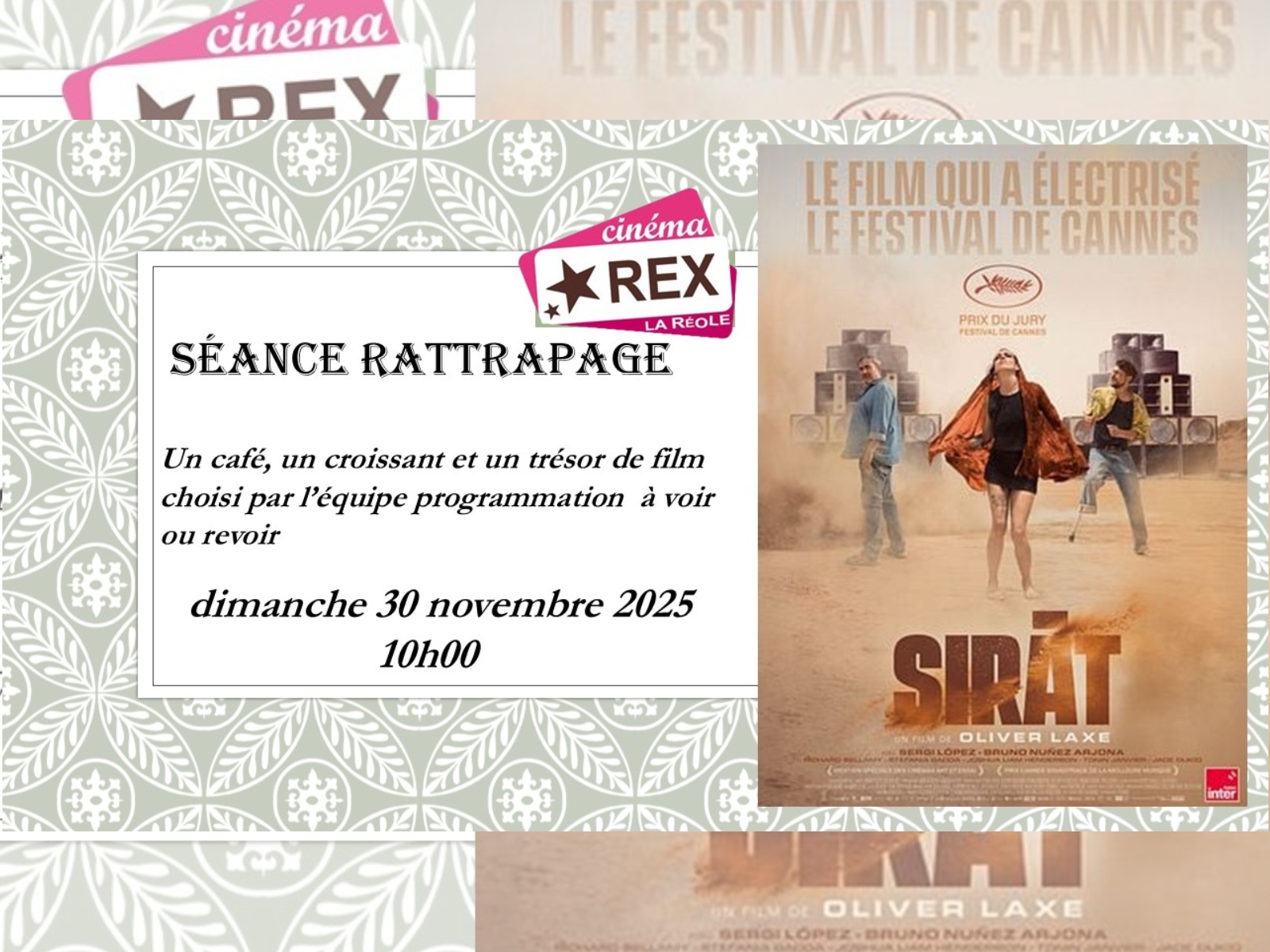 Séance de rattrapage: Sirat