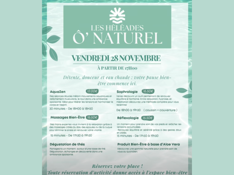 Soirée Zen aux Héléades