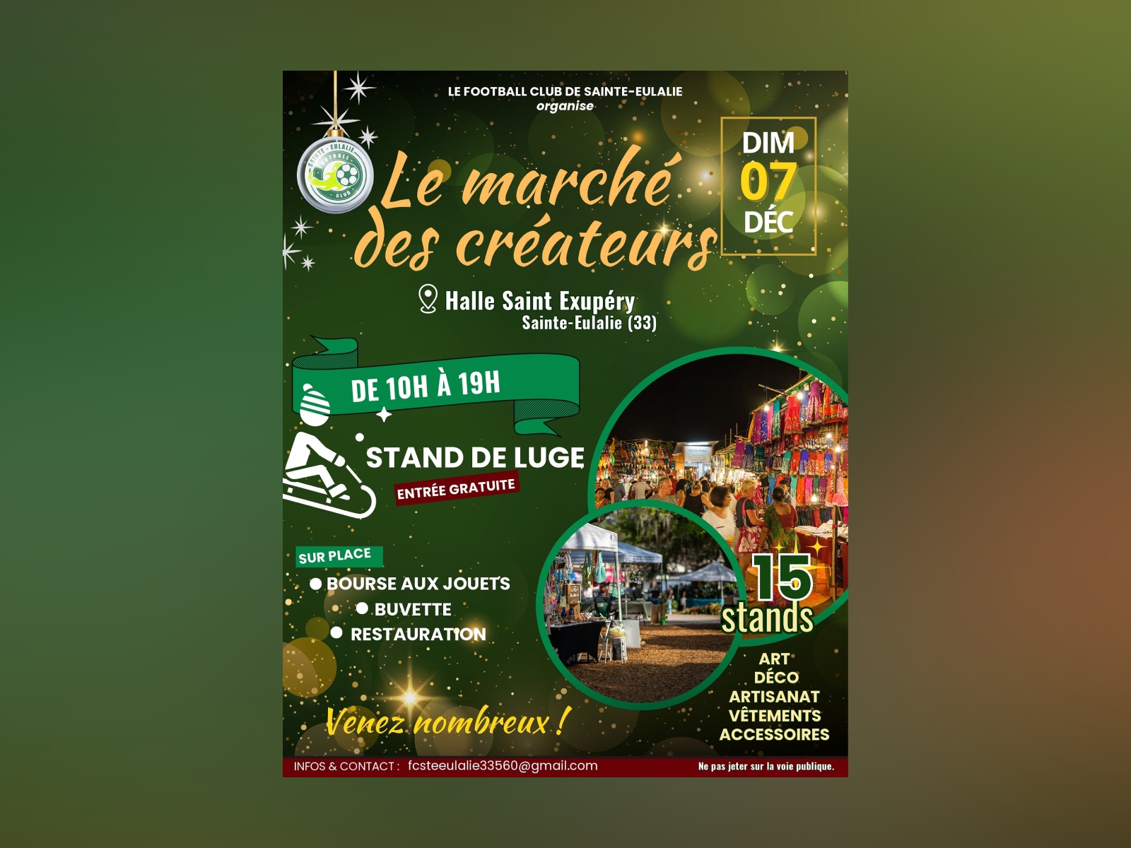 Le Marché des Créateurs de Sainte-Eulalie