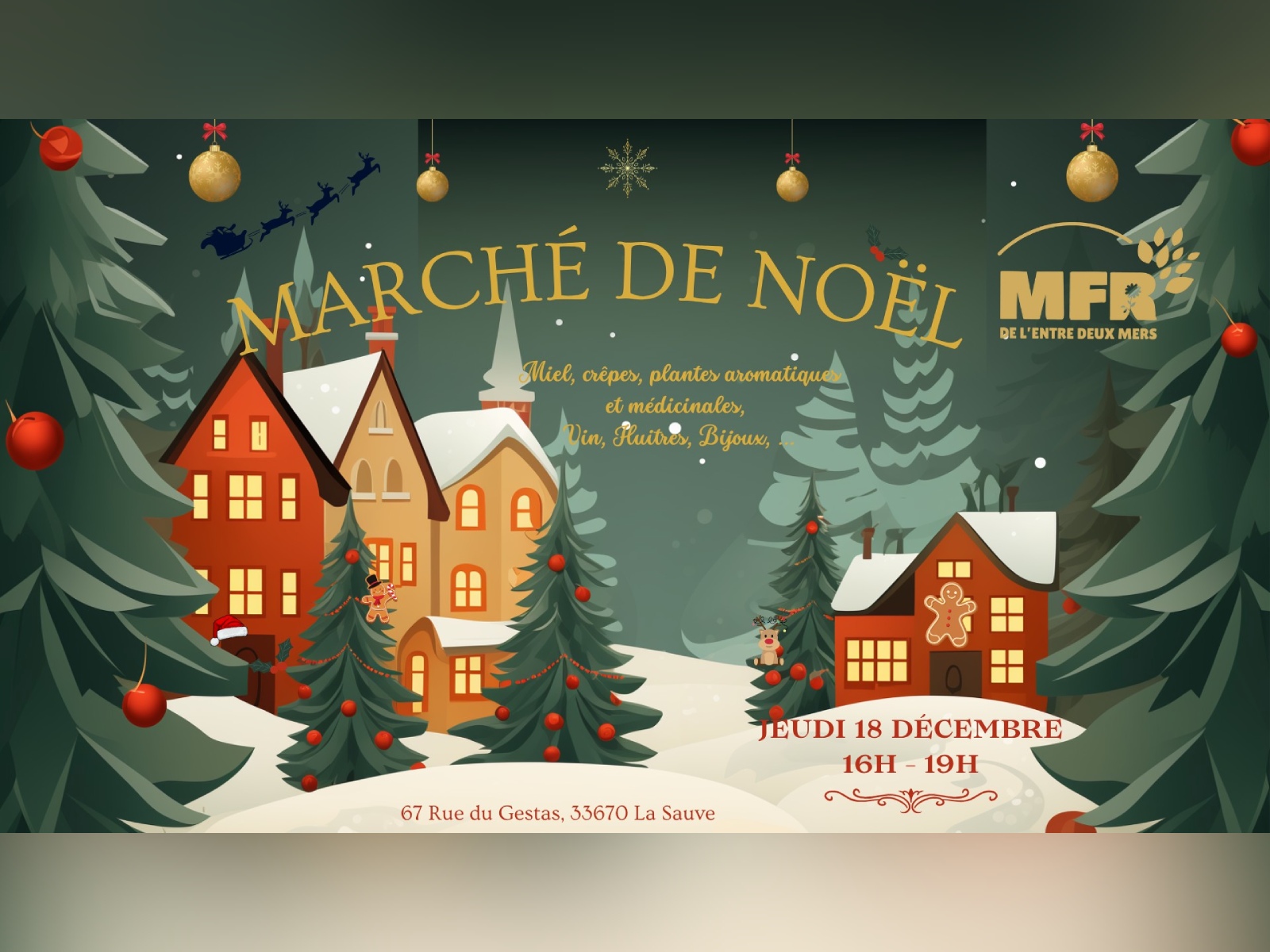 Marché de Noël de la MFR de l'Entre-deux-Mers