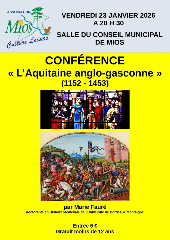 Conférence : l'Aquitaine anglo-saxonne