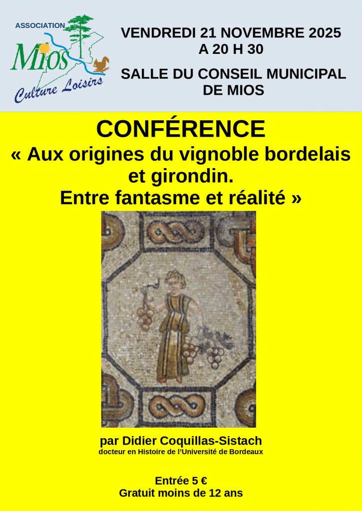 Conférence sur le vignoble bordelais et girondin