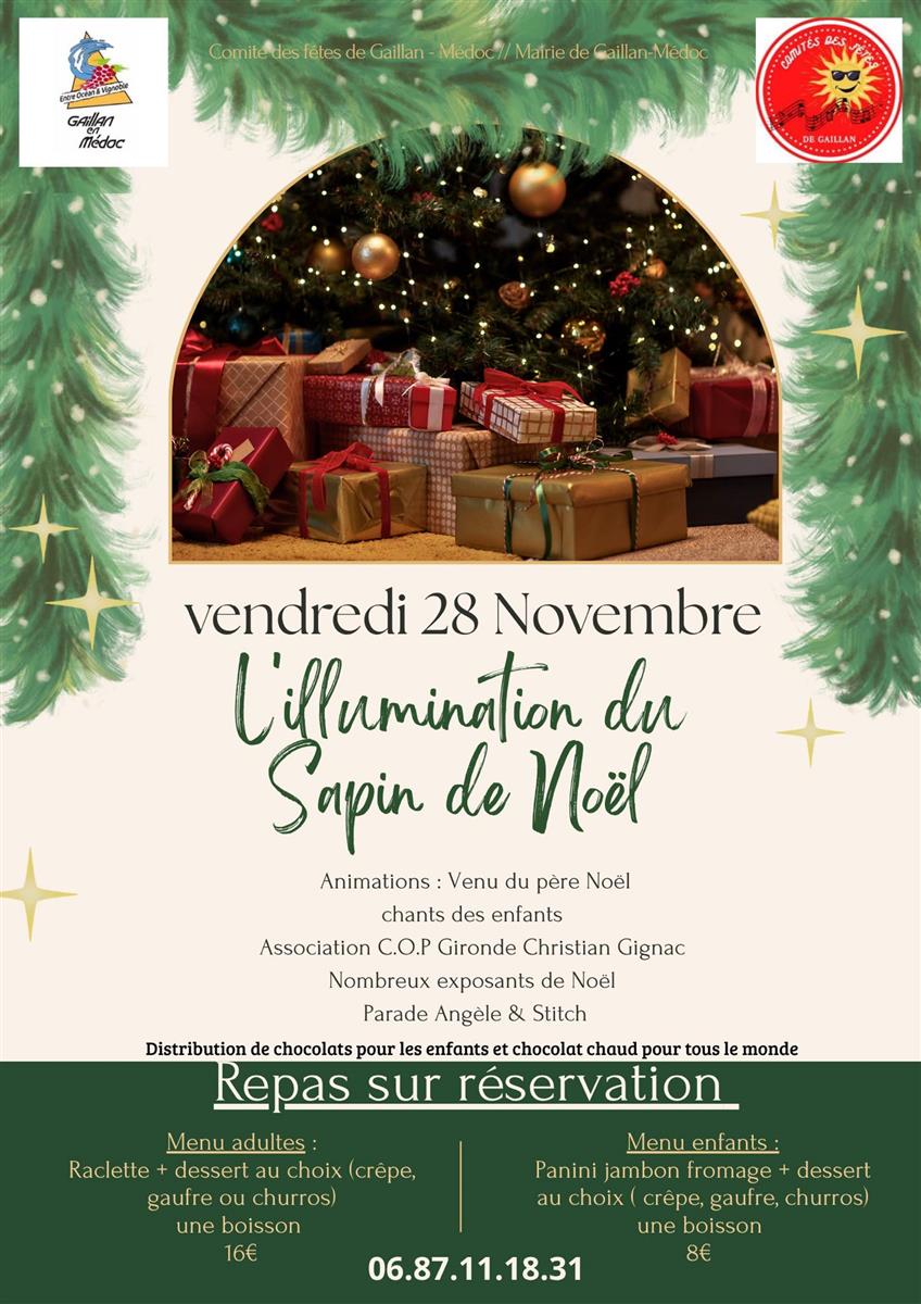 Illuminations du sapin et marché de Noël