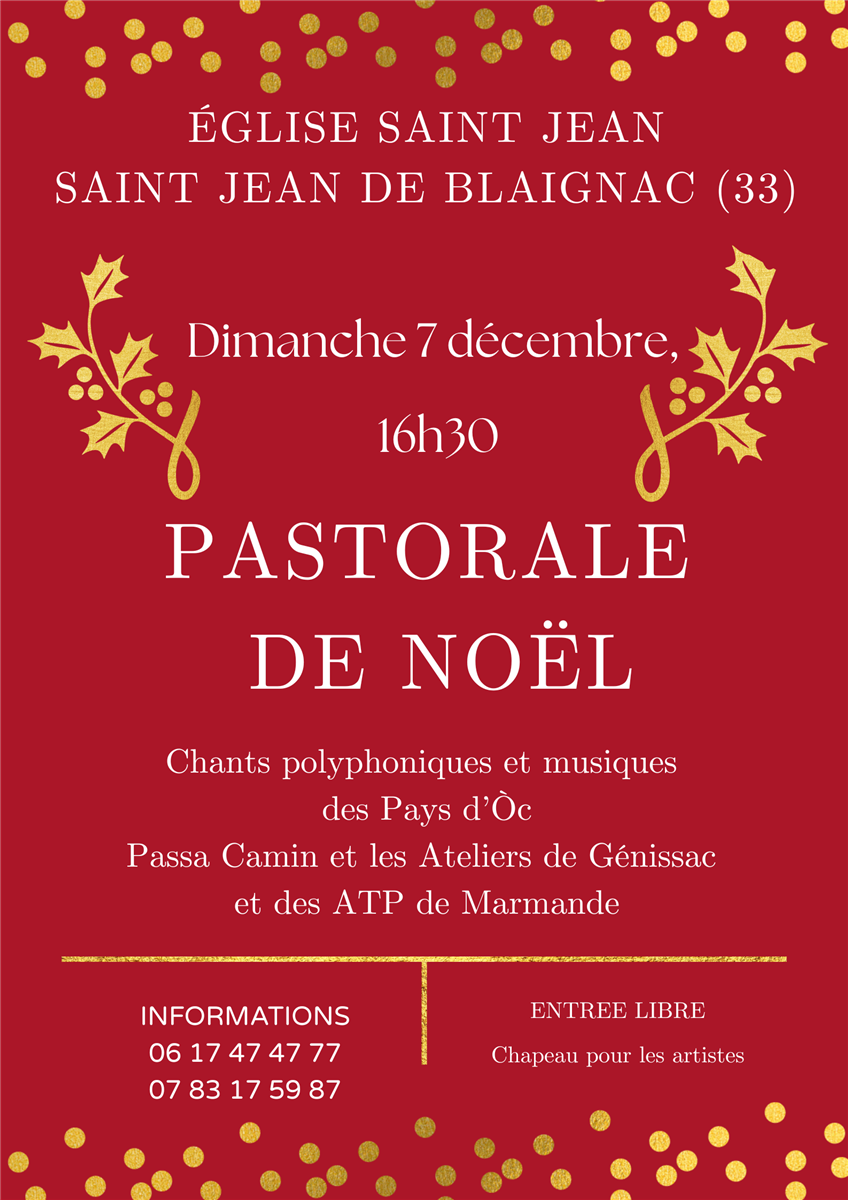 Concert à l'église de Saint-Jean-de-Blaignac