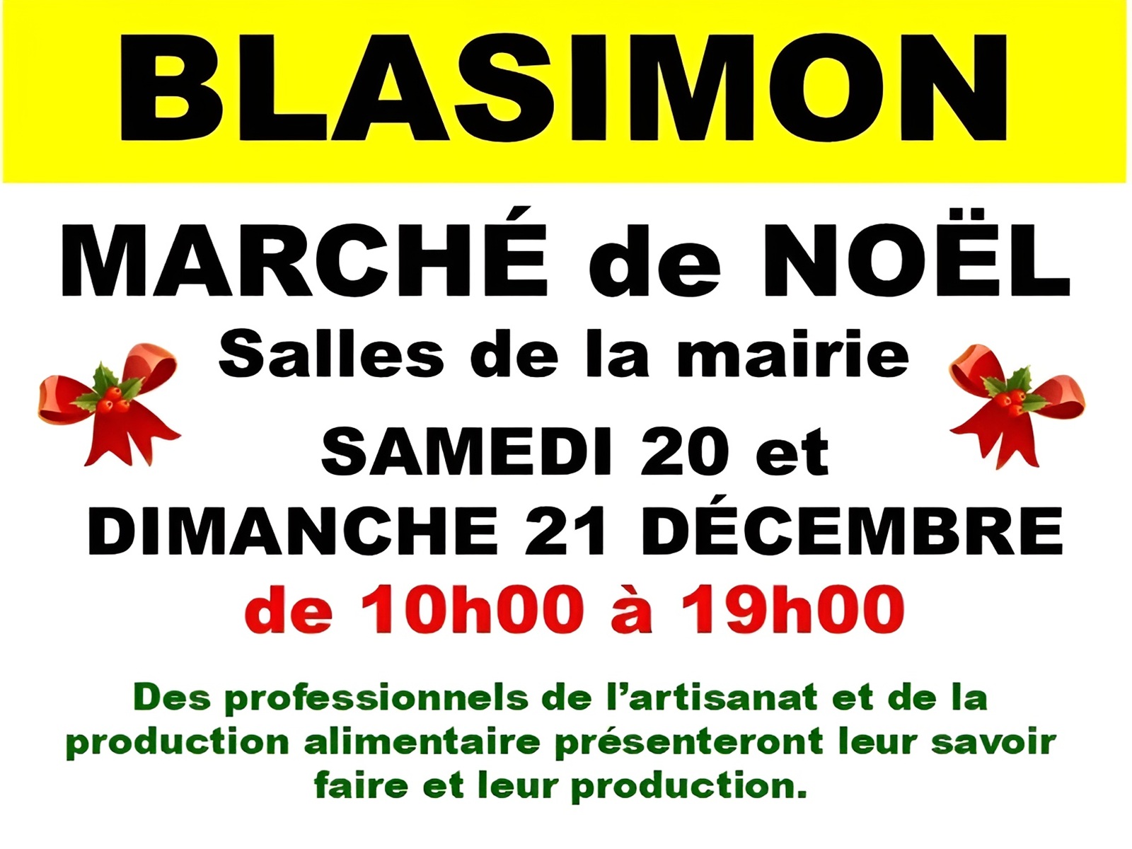 Marché de Noël de Blasimon