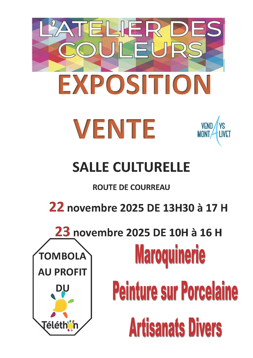 Exposition vente par l'Atelier des couleurs