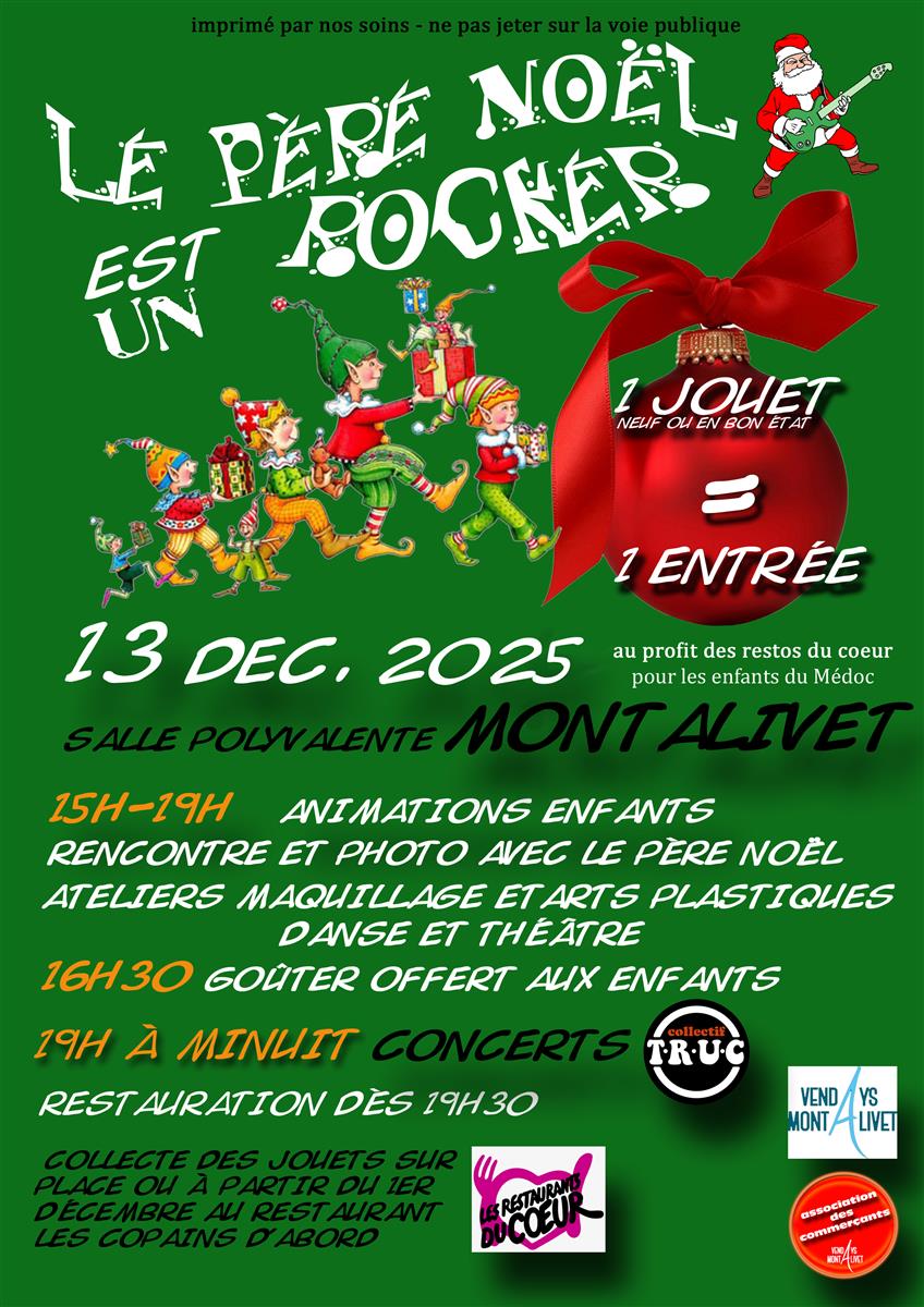 Le Père Noêl est un rocker