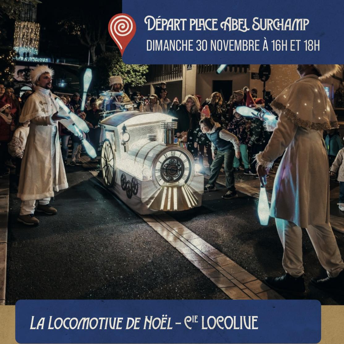 Déambulation "La Locomotive de Noël" - Cie Loc ...