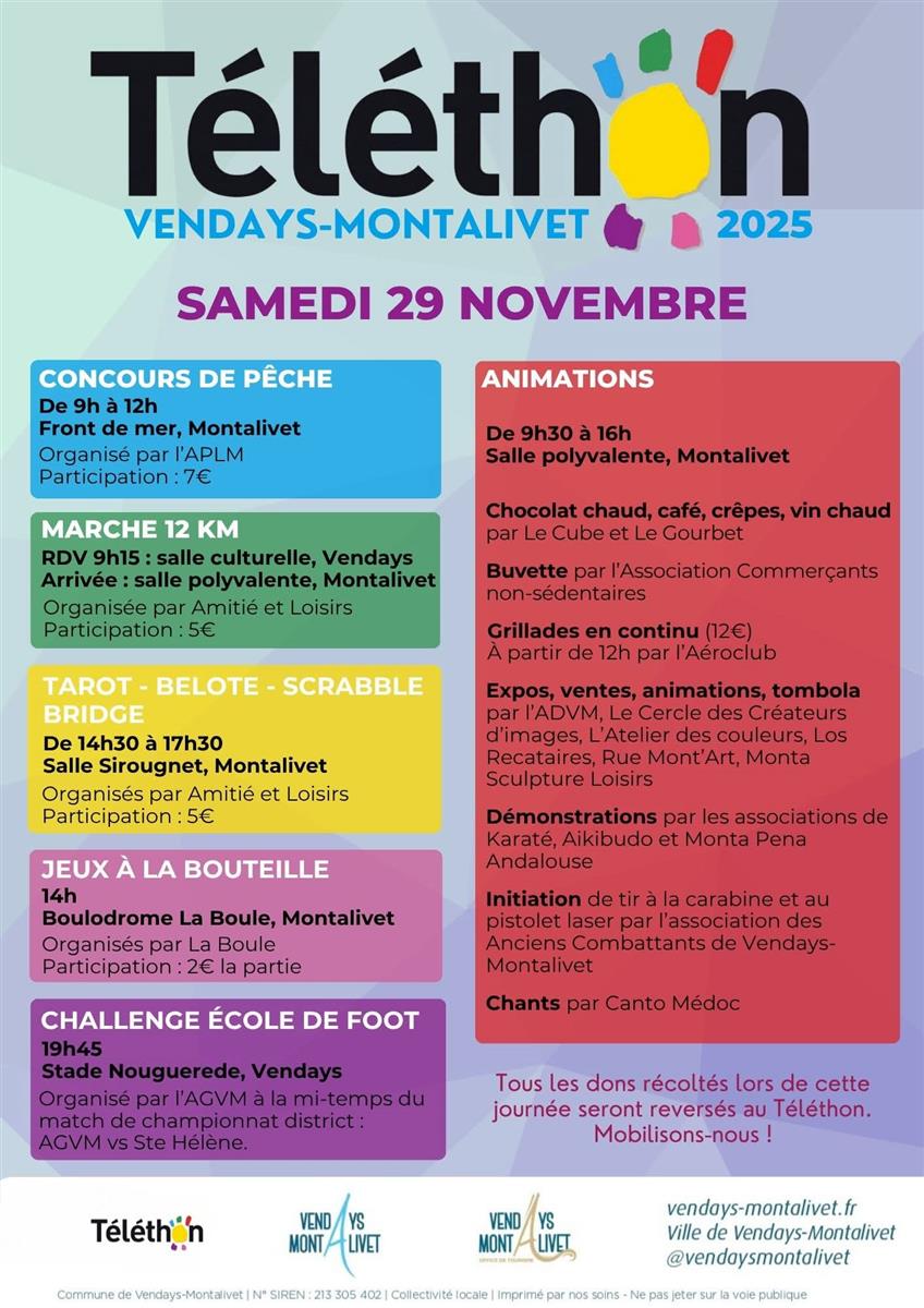 Téléthon Vendays-Montalivet 2025