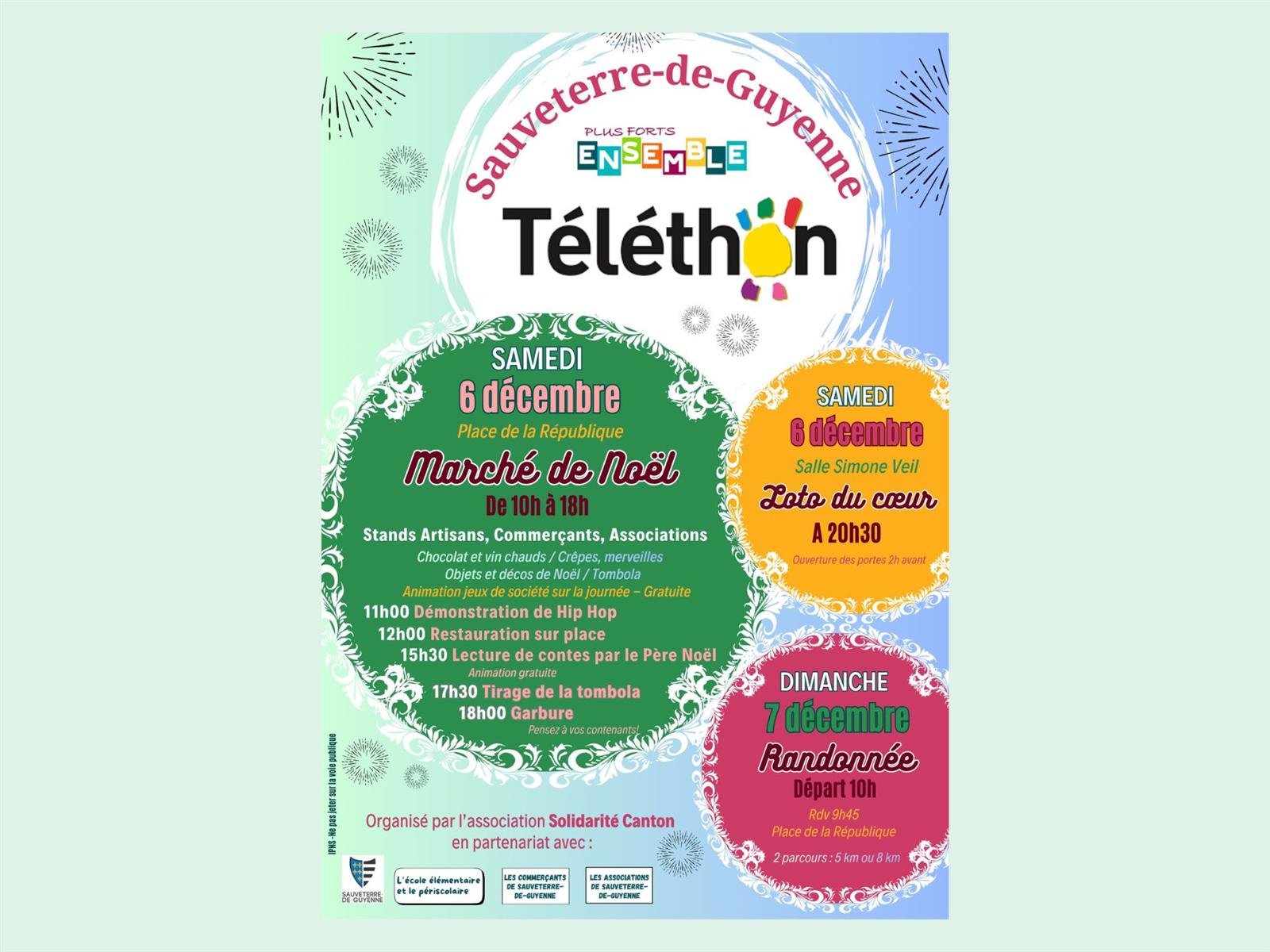 Téléthon et marché de Noël