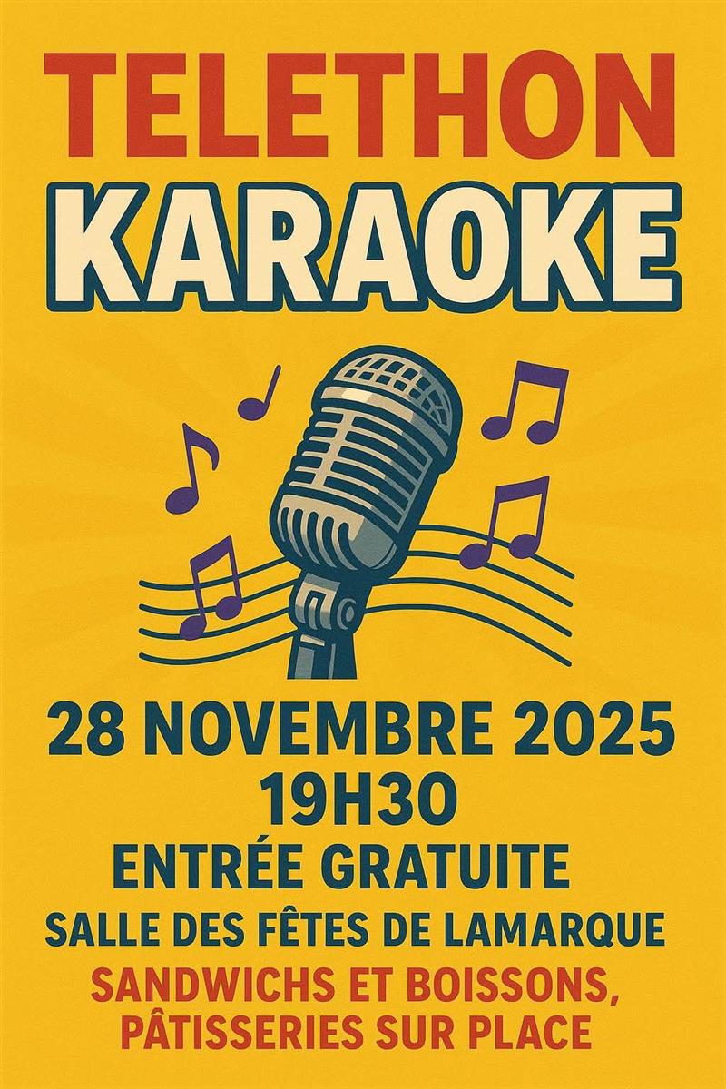 Téléthon Karaoké à Lamarque