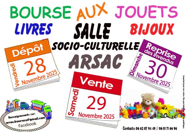 Bourse aux jouets à Arsac